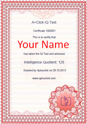 A+CLICK IQ Test